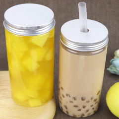 500ml 16oz Clear Transparent Amber Plastic PET Beverage food grade jar Manufacturer Wholesale Factory Supplier