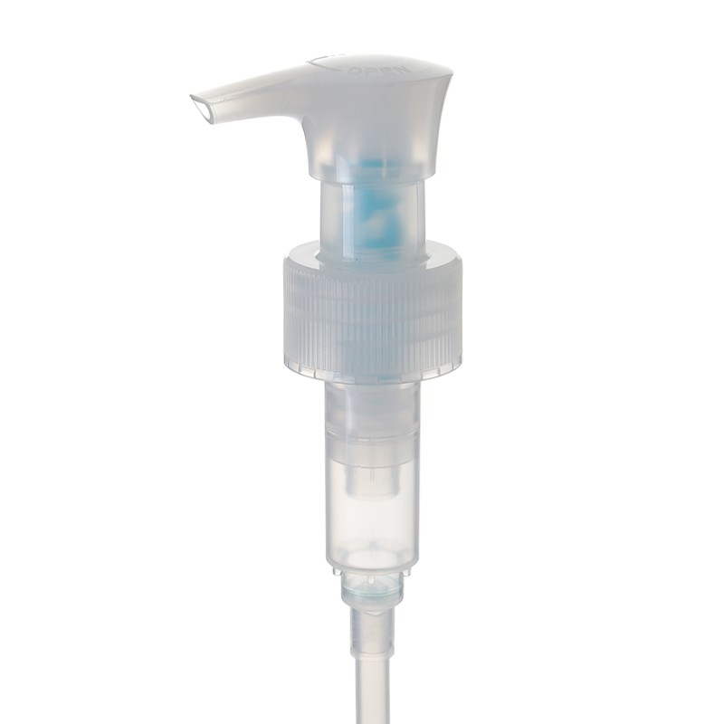 stock 28/410 plastic transparent Lotion pump left-right locked pump  Manufacturer Wholesale Factory Supplier
