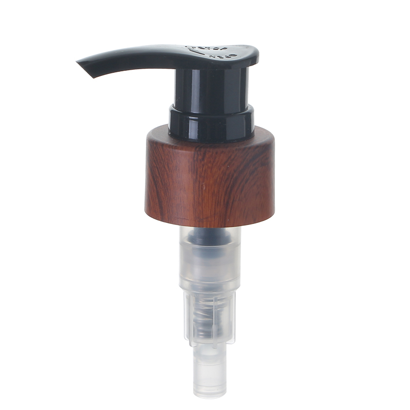 stock 28/410 plastic Lotion pump bamboo wooden effect dispenser Manufacturer Wholesale Factory Supplier