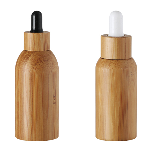 stock 18/410 bamboo glass bottle with dropper capmanufacturer wholesale factory supplier