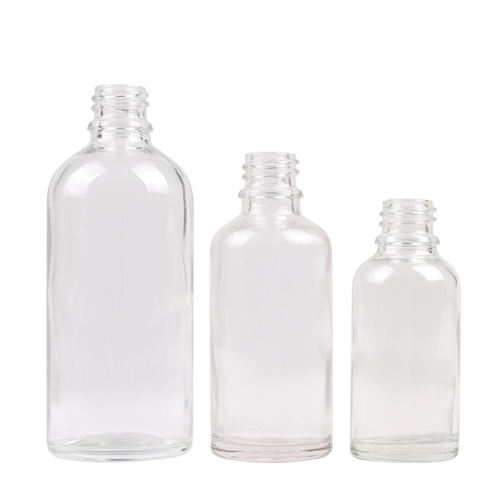 stock 18/410 glass bottle transparent bottle round shape bottle manufacturer wholesale factory supplier