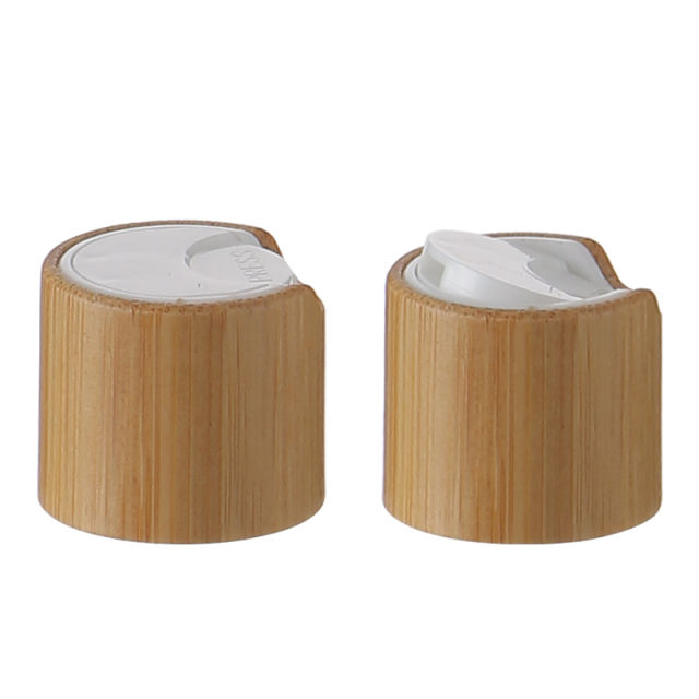 20mm 24mm 28mm Natural Bamboo collar  disc top cap lids manufacturer wholesale supplier factory