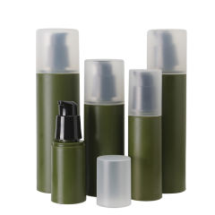 10ml,15ml,30ml,60ml,80ml PP matte airless bottle with covercap Manufacturer Wholesale Factory Supplier