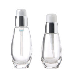 stock cosmetic bottle Glass bottle with pump manufacturer wholesale factory supplier