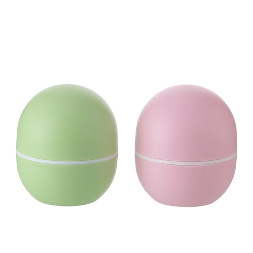 Cosmetic 20g Round Egg Shape Plastic Lip Jar Eco-friendly Lipstick Packaging Softtouch Refillable Lipstick Container
