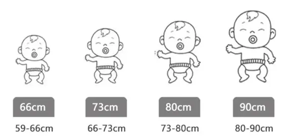 baby bodysuit size info