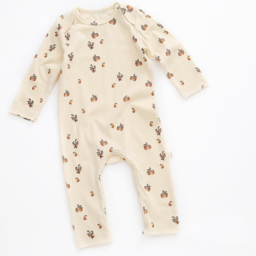 pear print baby rompers