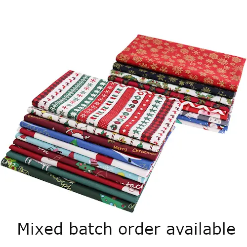 mix batch Christmas print fabric