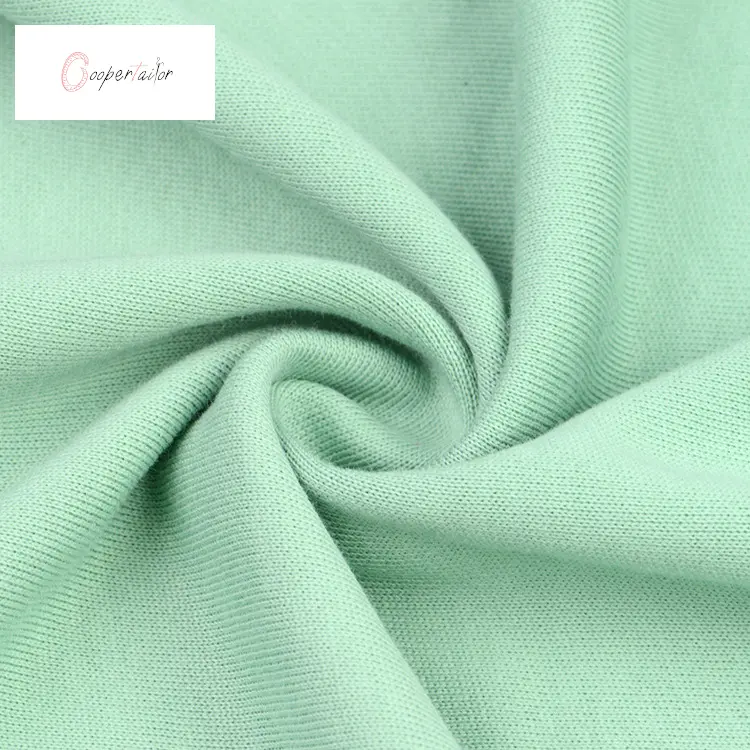 green french terry fabric