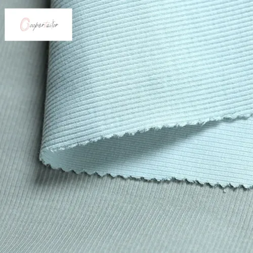 online wholesale heavy weight 95 cotton 5 spandex ribbing knit cuffs fabric