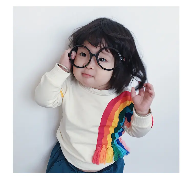 rainbow striped shirt long sleeve