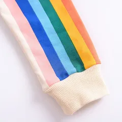 rainbow striped long sleeve shirt