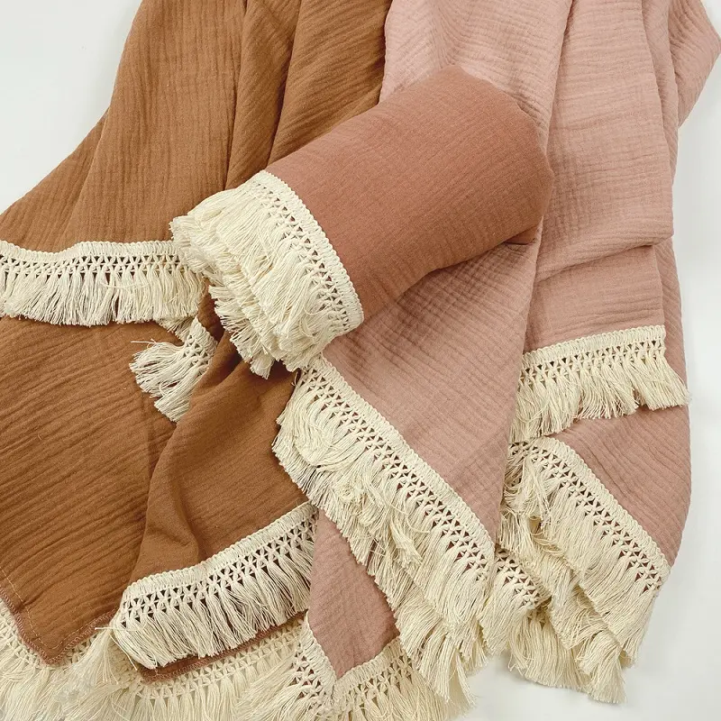 tassel throw blanket