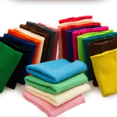 Tissu de poignets en tricot côtelé en coton 95 coton 5 spandex en gros en gros en ligne