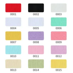 in stock medium weight 1x1 cotton lycra ribbed interlock fabric for bottoming Shirt