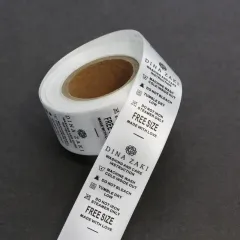 custom printed personal beautiful wash care labels for garment clothing