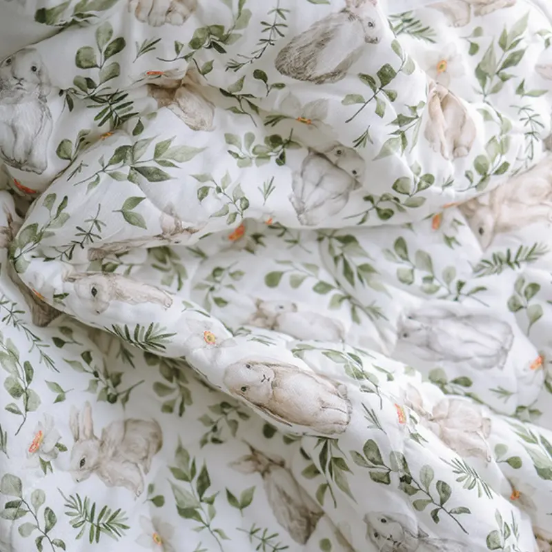 new Four layer bamboo cotton muslin blankes