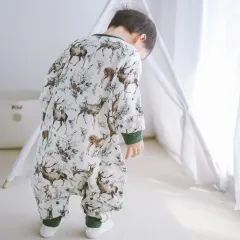 breathable digital printing bamboo cotton baby sleeping bag wholesale