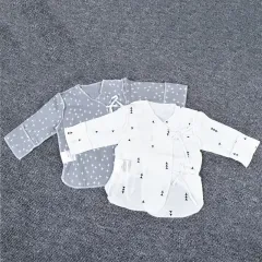 unisex baby muslin side snap long sleeve bodysuit