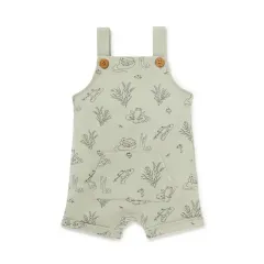 hot sale frog raccoon print sleeveless short romper bodysuit set