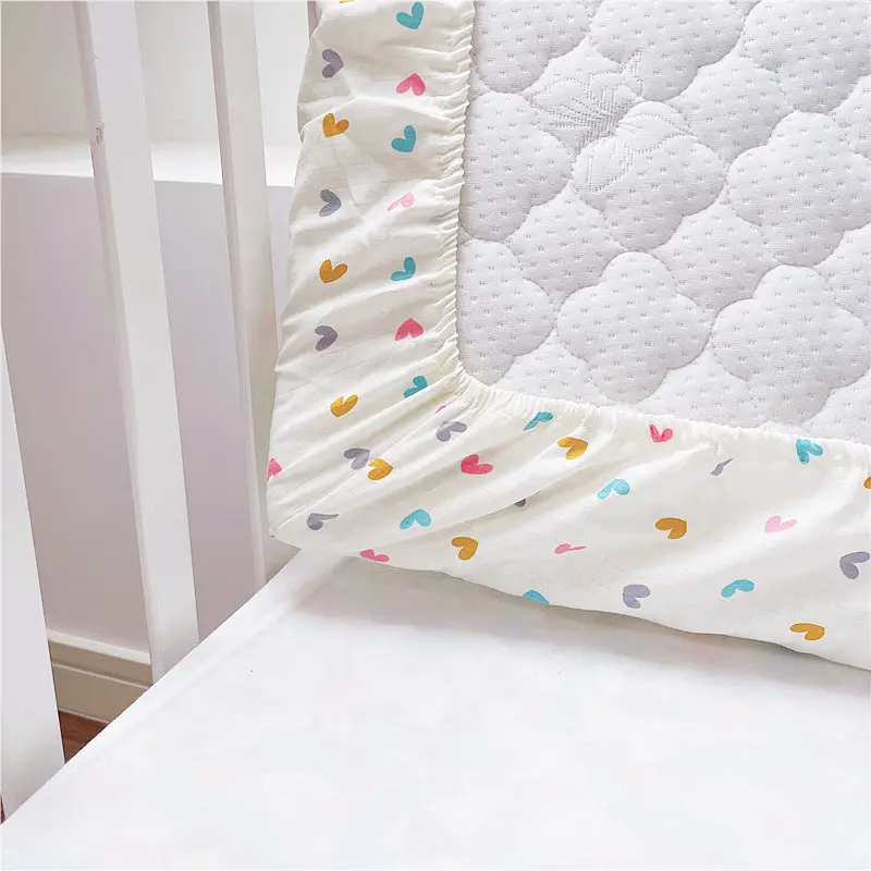 muslin fitted crib sheet