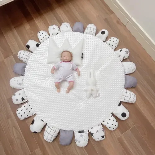 Draps ajustés modernes pour lit de bébé en mousseline de coton à impression numérique