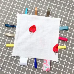Draps ajustés modernes pour lit de bébé en mousseline de coton à impression numérique