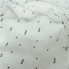 factory direct sale double muslin crepe fabric super soft 100% cotton