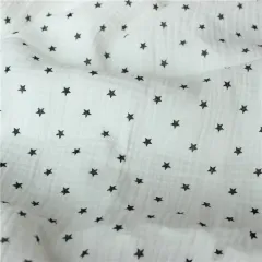 factory direct sale double muslin crepe fabric super soft 100% cotton