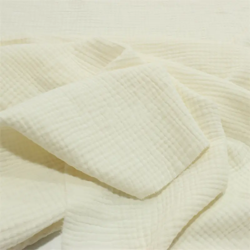 1 yard MOQ 100% cotton double gauze muslin fabric