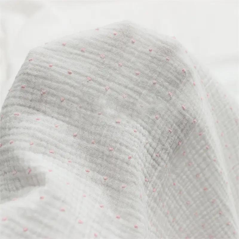 4 Layer White Muslin Fabric