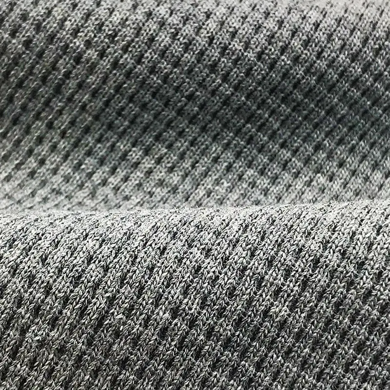 smooth  waffle knit fabric