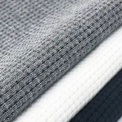 Heavy weight 100% cotton waffle weave knit rib fabric by the yard for terry towels in stock wholesale