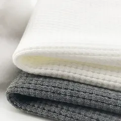 Heavy weight 100% cotton waffle weave knit rib fabric by the yard for terry towels in stock wholesale