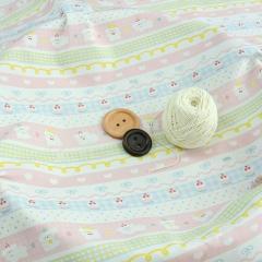 Gingham & Bow Print Muslin Fabric | Infant Lovey Blanket Material