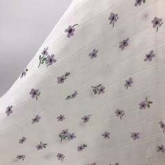 Custom Bamboo Cotton Muslin Gauze Fabric Wholesale | Large Square Grid