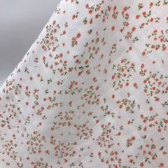 Custom Bamboo Cotton Muslin Gauze Fabric Wholesale | Large Square Grid