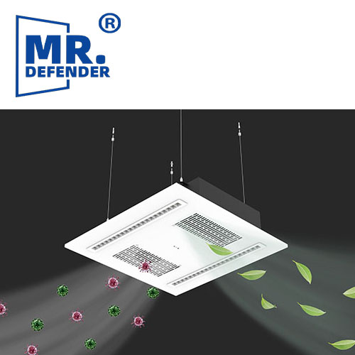 Stérilisateur à air UV - C de qualité industrielle, débit d'air à trois étages, débit d'air réglable, adapté à l'entrepôt et à l'usine.