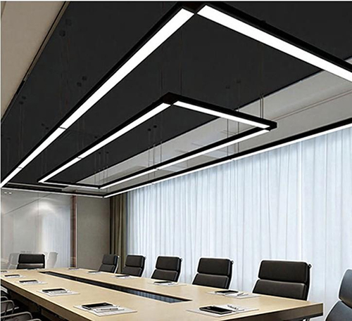 Spleißbares lineares LED-Bürolicht, B63 * H78 mm mit beliebiger Länge ist optional, 120 lm / W, Parameter können angepasst werden.