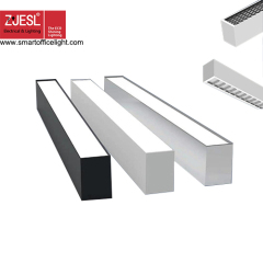 La lumière linéaire de bureau à LED épissable, W63 * H78mm avec n'importe quelle longueur est facultative, 120lm/w, les paramètres peuvent être personnalisés.