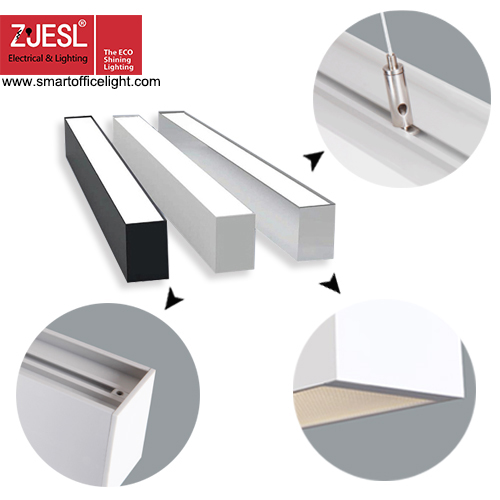 Spliceable Led office linear light with UL Certificate, W2.48''xH3.07''xL23.62'', L47.24'', L59.06'', L70.87'', L94.49'', L118.11''