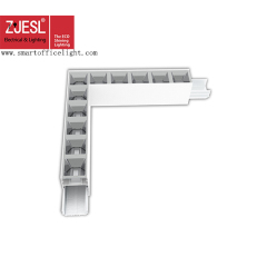 Épissure lumineuse de lampe linéaire à LED à réflecteur en forme de L, UGR <19, adaptée à la lumière linéaire à LED W50 * H70mm.