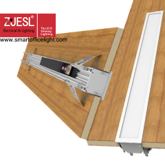 UGR<19，1200mm Recessed line lamp，40W,opening size 75mm，white/black ,linkable design light