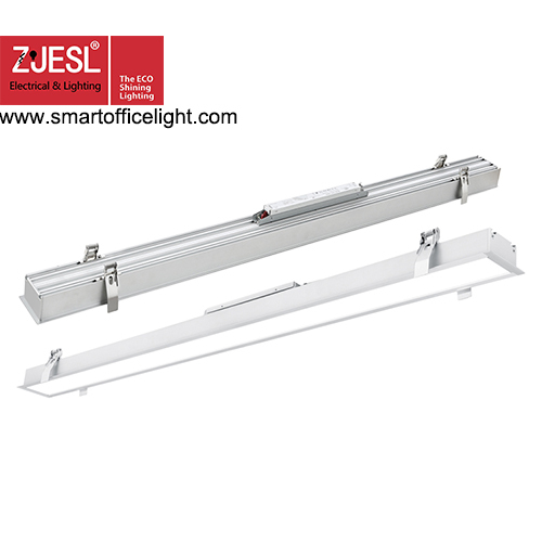 UGR<19，1200mm Recessed line lamp，40W,opening size 75mm，white/black ,linkable design light