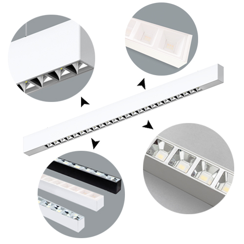 Reflective cup design LED linear light UGR<19 1.2M 30W