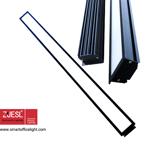 UGR<19，1200mm Recessed line lamp，40W,opening size 75mm，white/black ,linkable design light