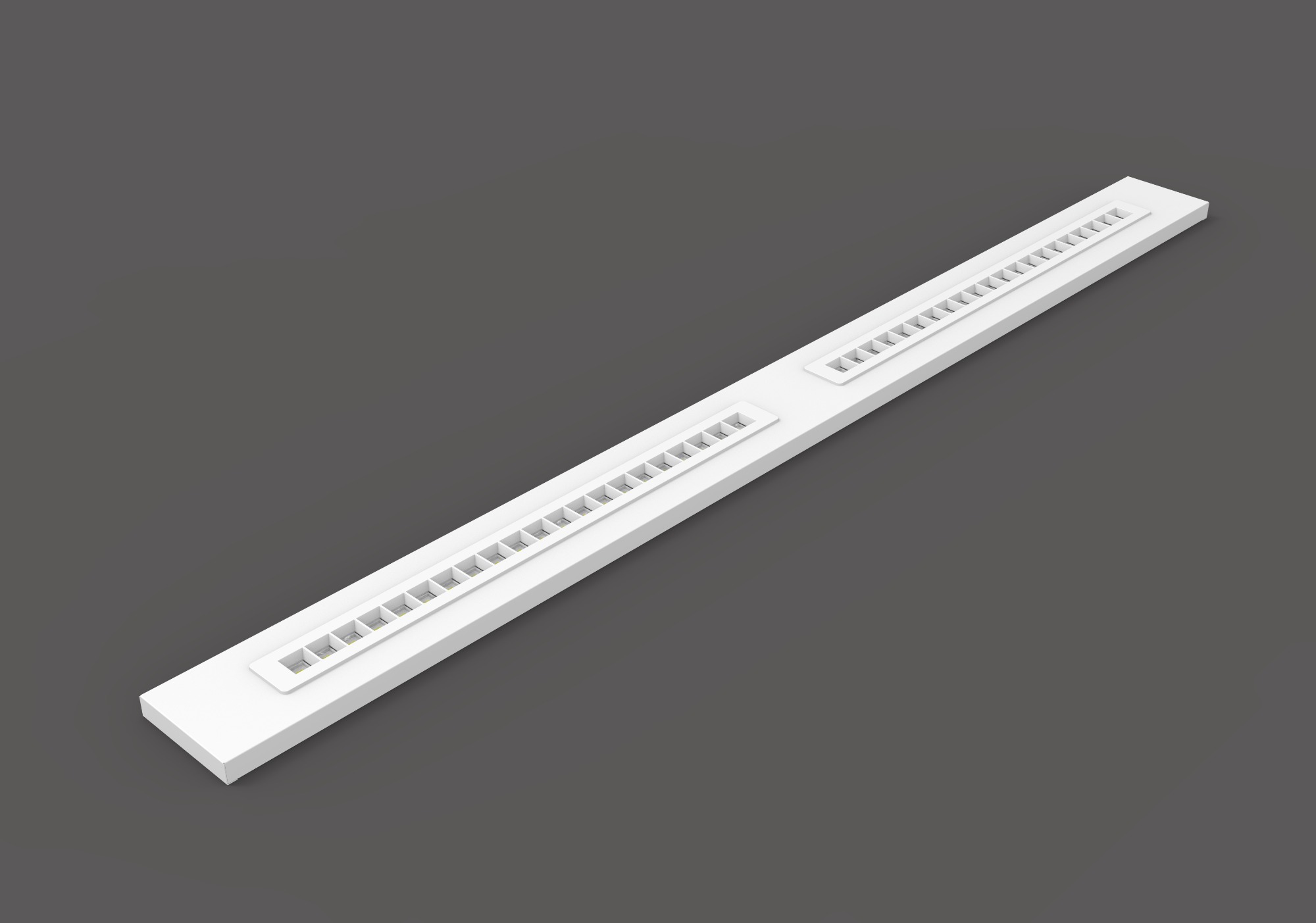 UGR<16, 120-140LM/W, modulare LED-Panel-Leuchte, unabhängig modular herausnehmbar, kann leicht in verschiedene Größen gebracht werden.