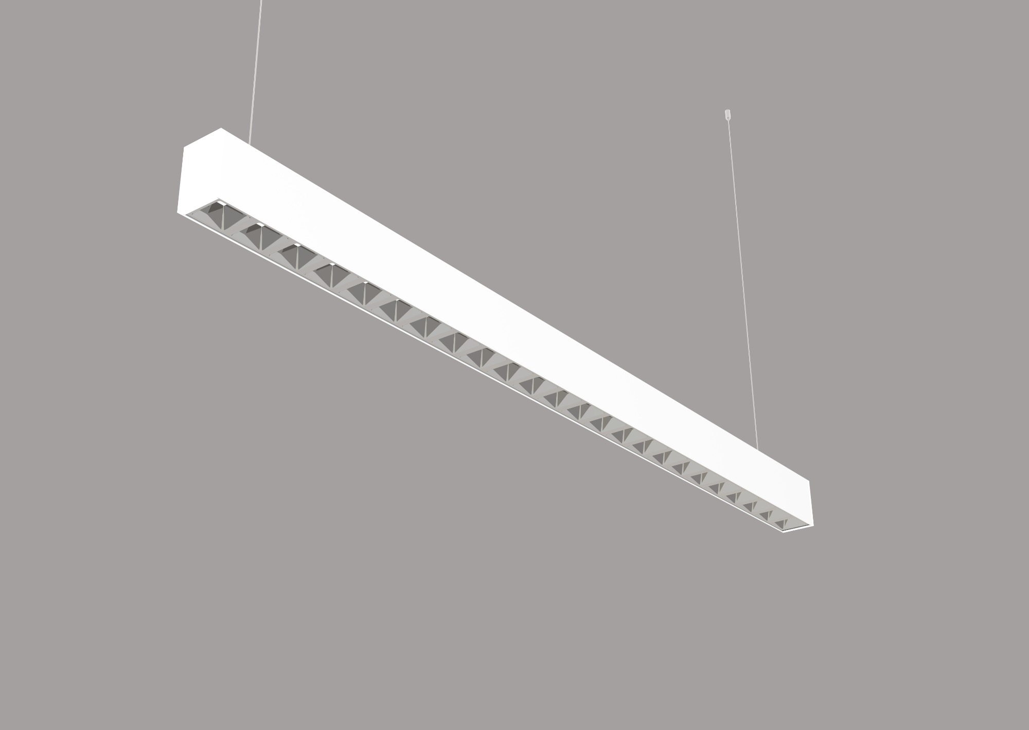 ZEUS Led linear light reflector cup UGR<19 ceiling lights in office