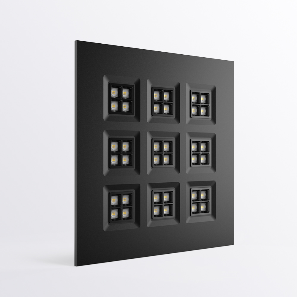 Daphne モジュラーパネルライト - UGR<11、180lm/w、オフィス/学校/工場などに最適。