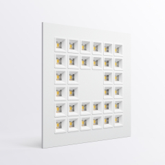 Rhea 32 モジュラーパネルライト 高効率 LED パネルライト 160 lm/W | UGR<16 オフィス照明 | 工具不要で交換可能なモジュール | スマートな調光コントロール